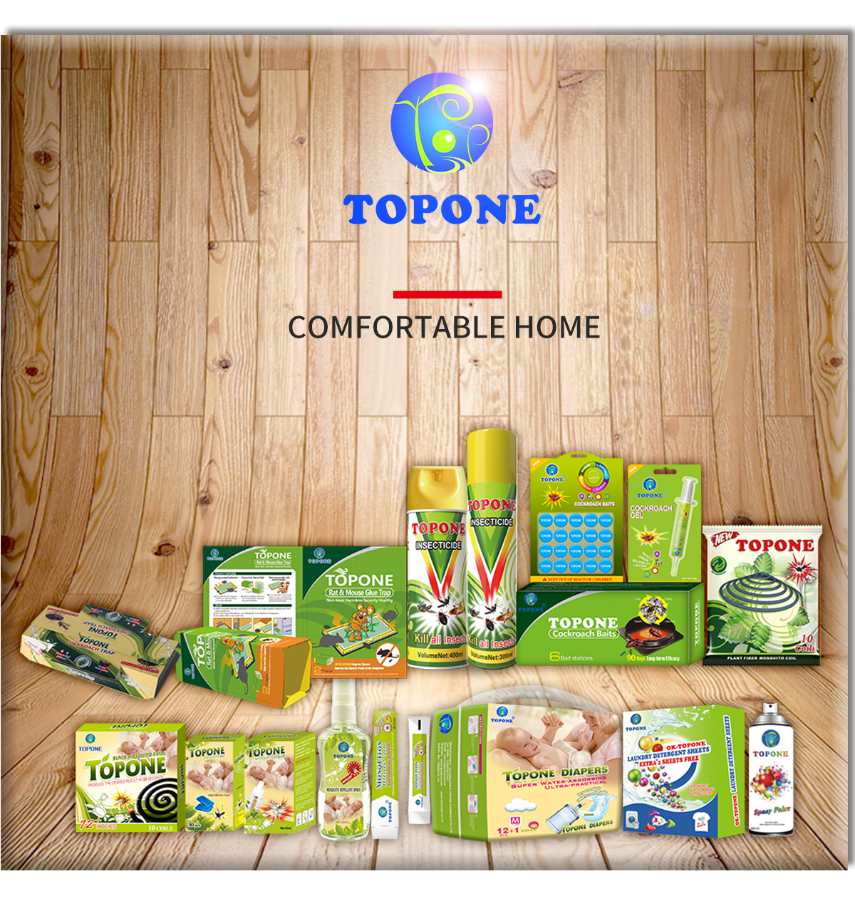 Gama completa de produtos Topone