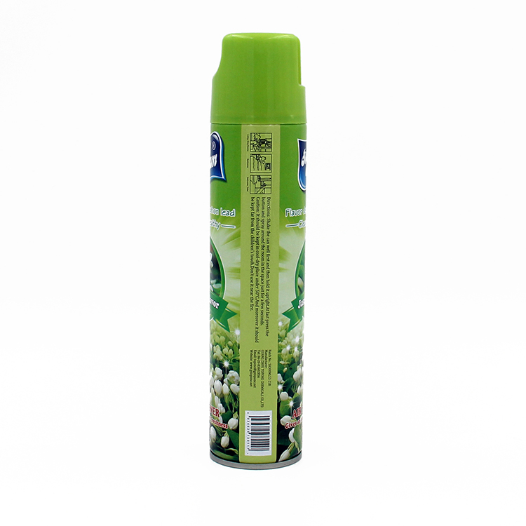 Frasco de spray ambientador com sabor de jasmim