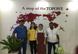 Bem-vindos, clientes de Bengala, visite a empresa TOPONE
