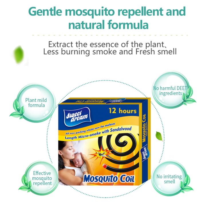 Bobinas repelentes de micro-mosquitos anti-fumaça e bobinas de caçador de mosquitos para uso externo