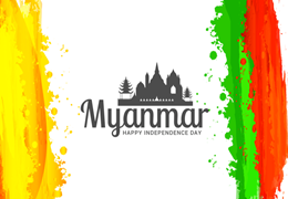 Feliz Dia da Independência de Mianmar