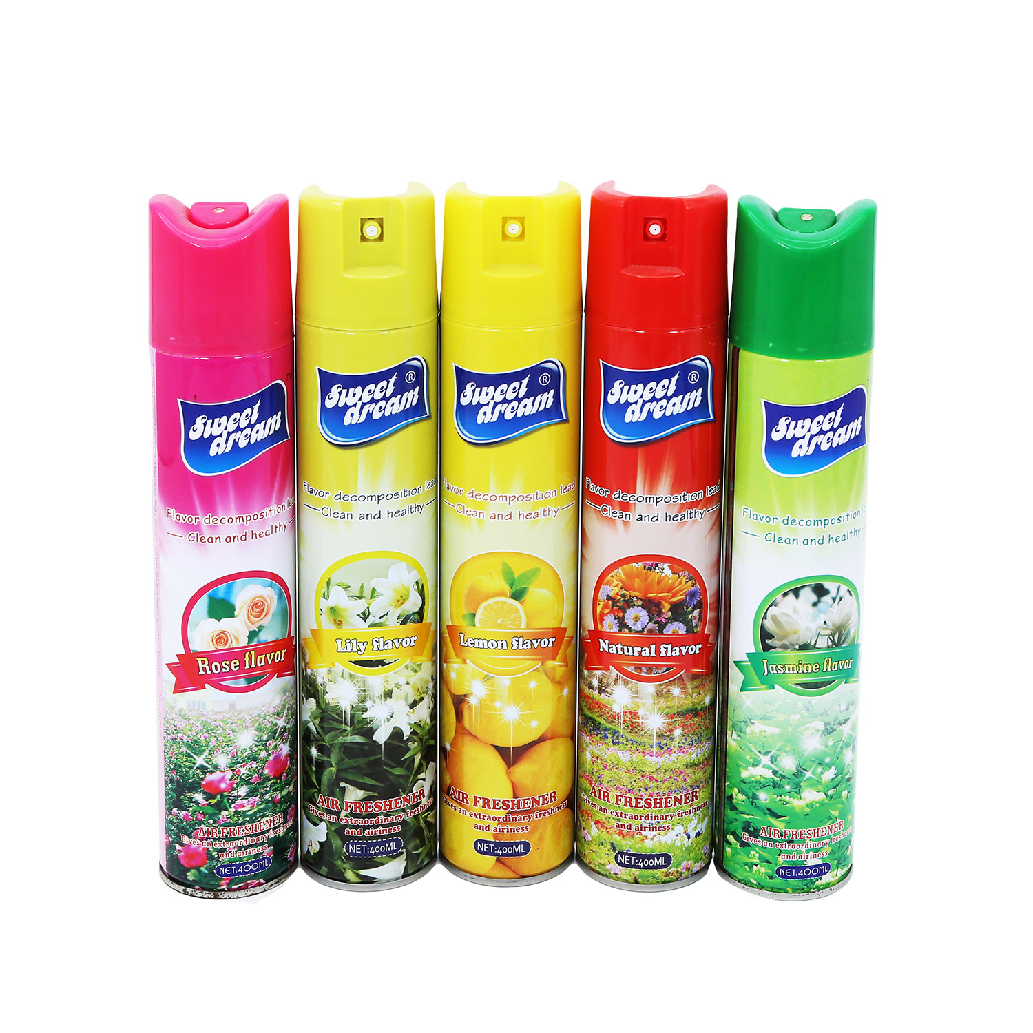 Frasco de spray ambientador com sabor de jasmim