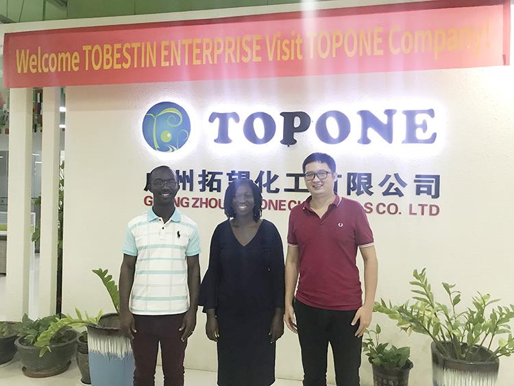 Bem-vindo, cliente Tobestin Enterprise de Gana para visitar a empresa TOPONE